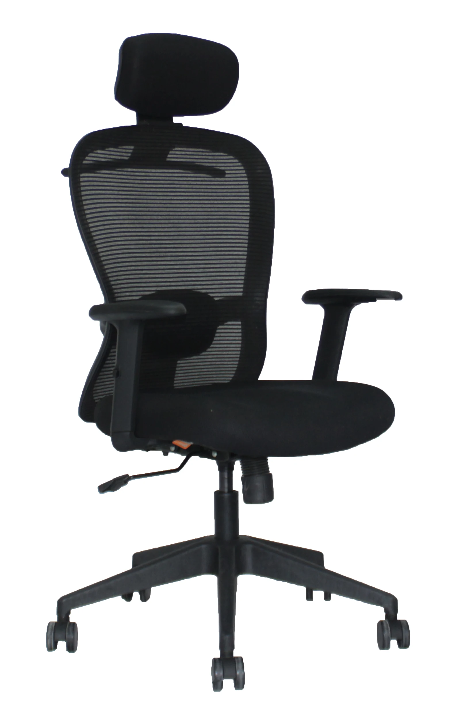 Management Chair-In black  gray  backrest color With Side View